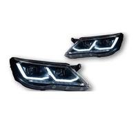 For Tiguan 2007-2012 Headlight DRL Hid Head Lamp Angel Eye Bi Xenon Beam Accessories Headlamps Assembly