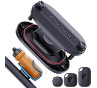 for Tile Bike Mount- Compatible with Tile Pro/Mate/Sticker, IPX8 Waterproof Bike GPS Tracker Holder, Hidden Under Bottle Cage or Alone, Extended M5 Black Safety Screws with Driver (1 Pack-Black)