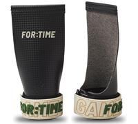 FOR:TIME FITNESS Hand Grips for CrossFit Grips, Pull Up Grips - Ultra Sticky Carbon Fibre Gym Grips with Wrist Support - Gymnastics Bar Grips and Gym Hand Grips for Workouts - Gym Gloves for Pull Ups