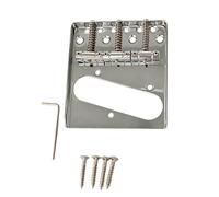 For TL 6 String Saddle Bridge String Behind The Bottom Metal Saddle Bridge Wear Resist for Electric Guitar Replacement(A)