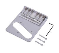 For TL 6 String Saddle Bridge String Behind The Bottom Metal Saddle Bridge Wear Resist for Electric Guitar Replacement(B)