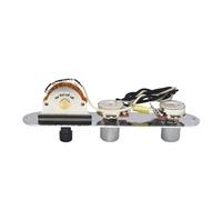 For TL Electric Guitar Prewired Control Plate Harness 500K Brass Shaft Pots With Waxed Cloth Wire Guitar Parts