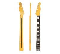 For TL Handle Neck Glossy Yellow Neck 21-fret Electric Guitar Neck With Closed Back Centerline Headstock