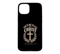 For To Me To Live Is Christ Philippians 1:21 Case for iPhone 15 Plus