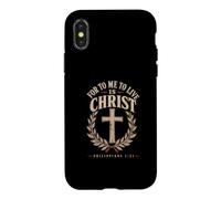 For To Me To Live Is Christ Philippians 1:21 Case for iPhone X/XS