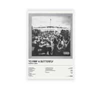 for To Pimp A Butterfly Album Poster Canvas Poster Wall Art Decor Print Picture Paintings for Living Room Bedroom Decoration Unframe-style 08x12inch(20x30cm)