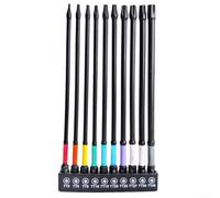 For Torx For impact Driver Bits 10PCS with Holder for High Torque Applications 1/4 Inch Hex Shank 25mm 50mm 75mm 100mm 150mm (150mm)