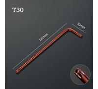 for Torx Hex Key Set, 9-Piece Double-Ended L-Key Wrench Tool with, for T15, for T20, for T25, T27, for T30, T40, T45, T50 Sizes, Forged Chrome Vanadium Steel, Com(for T30)