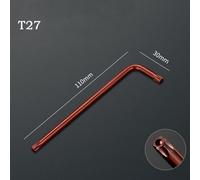 for Torx Key Set, 9-Piece Double-Ended L-Shaped Hex Wrench Tool for T15 for T20 for T25 T27 for T30 T40 T45 T50, Chrome Vanadium Steel, Compact(T27)