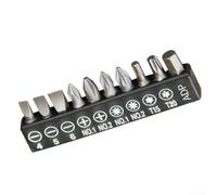 for torx Screwdriver Bit Set 10pcs Precision Engineering Bits for Laptop Phone Watch Repair Electronics Toolkit 1/4 Inch Hex(Black)