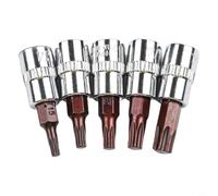 for torx Screwdriver Bit Set 5pcs for t15 for t20 for t25 for t30 T40 1/4 Inch Drive Star Bits for Automotive Furniture Assembly