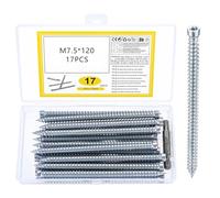 for Torx Screws, 7.5 x 120mm (Box of 17) Self Tapping Countersunk Direct Concrete ScrewsHeavy Duty Frame Fixing Screws, Anchors Screw, Direct Fix into Brick, Stone, Concrete Posts etc