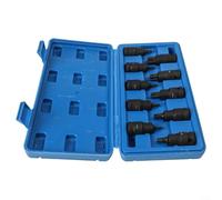 For Torx Socket Adapter Kit, 10PCS for T20 T70, 12 Inch Long, Built from Chrome Steel for Durability and Strength