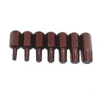 For Torx Star Driver Bits for T20 For T25 For T30 T40 T45 T50 T55 with Precision Ground Tips and 30mm 75mm Length Options and 10mm Hex Shank Fit (7pcs 30mm t20-t55)