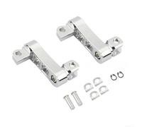for Touring Footpeg Extension Kit 360° Adjustable Comfort for(Silver) | 360-degree rotation, fore-aft tuning, up-down adjustment, reduces fatigue, black finish