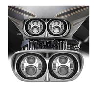 For Touring For Road For Glide 1998-2013 Headlamp Motorcycle Headlight 5-3/4" Dual Projector DOT 5.75 Inch Motorcycle Front Headlight(Short Wire)