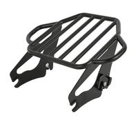 For Touring For Street For Glide For Road For 2009-2024 Motorcycle Detachable Two Up Mounting Luggage Rack Cargo Holder Storage Rack(Dull black)
