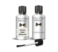For Toyota 2000-Present Solid White 40 Touch Up Paint Pen With Brush (Touch Up Paint + Lacquer)