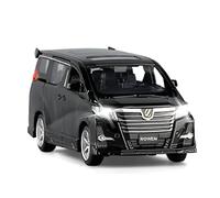 For Toyota Alphard MPV Car 1 32 Simulation Alloy Pull Back 4 Door Toy Gift Mini Replica Toys(Black)