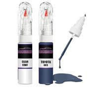 For TOYOTA BRIGHT IRIS 8K9 + Clear Coat Touch Up Paint Lacquer Fix Kit