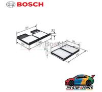 Cabin filter Particulate Filter 1 987 432 159 BOSCH for TOYOTA CARINA E VI