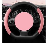 For Toyota CHR C-HR Car Steering Wheel Cover PU Leather D Shape Auto Steering Wheel Cover Protector 38cm Steering Case Auto Accessories Styling(PINK D type)