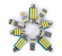 For Toyota Corolla Altis 2014 2015 2016 2017 2018，14Pcs Canbus LED Interior Map Dome Trunk Vanity Mirror Light Kit Accessories(Ice Blue)