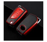 For Toyota Corolla Levin Verso Yaris 2014 Auris Aygo RAV4 Scion 2015 2016 Folding Car Accessories TPU Key Case(Red)