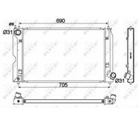 FOR TOYOTA COROLLA VERSO CUR10 2.0D 04 to 09 1CD-FTV Radiator 164000N030