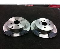 FOR TOYOTA COROLLA VERSO D4D 2009 ON REAR BRAKE DISCS BRAKE PADS SET