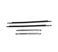 for Toyota FJ for Cruiser 2007-2014 Front Rear Black Outer Window Weatherstrip 4Pcs Window Edge Weatherstrip