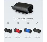 For Toyota For Auris 2010-2012 DIY Hand Stitch Steering Wheel Cover Wheel Cover Breathable Anti-Slip Steering Wheel Covers(D Greyline)