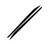 For Toyota For AURIS 2013-2019 Racing Styling Auto Body Decor Vinyl DIY Decals Sport Stripes Both Side Car Door Skirt Sticker Car Side Skirts Extension(Glossy Black)