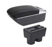 For Toyota For Avanza For Rush Car Armrest Storage Box Interior Dedicated Retrofit Car Accessories Storage Armrest Box(C1 black line 7 USB)