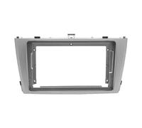 For Toyota For Avensis T27 2009-2015 9INCH Car Radio Fascias Android MP5 Stereo Player 2Din Head Unit Panel Dash Frame POMPOMPUR(Frame silver)