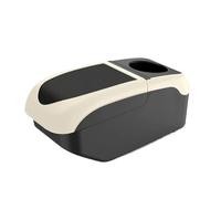 For Toyota For Aygo Car Armrest Box Interior Parts Center Console Arm Storage Elbow Rest With USB PYPFQUMQGR(Black beige color)