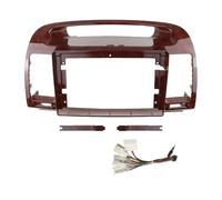 For TOYOTA For CAMRY 2000-2003 9Inch Car Radio Fascias Android MP5 Stereo Player 2 Din Head Unit Panel Dash Frame POMPOMPUR(WOODEN cable)