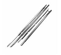for Toyota for Camry XV40 2006-2011 Car Door Window Glass Sealed Strip Chrome Weatherstrip Waterproof Strip WEFOLEN(4PCS)