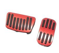 For Toyota For CHR C HR C-HR AX50 AX10 2017 2018 2019 2020 2021 2022, AT Car Foot Pedals Gas Brake Stainless Steel Pedal Cover 2 PCS Car Pedal Covers(Red)