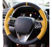 For Toyota For Corolla 2018-2022 Car Interior Micro Fiber Leather Steering Wheel Cover Soft Leather(Style 6)
