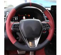 For Toyota For Corolla 2018-2022 Car Interior Micro Fiber Leather Steering Wheel Cover(Style 2)