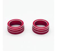For Toyota For Corolla 2022 2021 2020 Ac Climate Control Knob Caps Air Conditioner Radio Volume Button Ring Cover Accessories Molding Strip(Red)