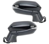 For Toyota For Corolla E21 E210 MK12 2019-2024 White 9 Pins Rearview Mirror Assembly Blind Spot Car Accessories Side Door Wing Mirror(Black L+R)