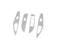 For Toyota For Corolla E210 Hybrid 2019 2020 2021 2022 2023 2024 2025 Car Window Glass Lift Switch Button Cover Trims HLWXMDZ(Silver)