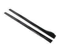 For Toyota For Corolla For Camry For Sienna 86 For Scion 8pcs Universal Side Skirt Extension Plate Lip Separator Bumper Side Skirts Extension(Gloss black)