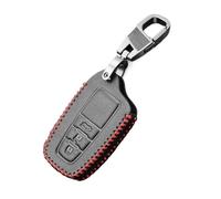 For Toyota For Corolla For Rav4 For Camry 70 For Prado 150 Leather Car Key Cover 2/3/4 Button Key Case Holder Shell Car Key Fob(3 Buttons)