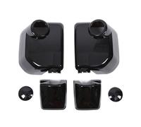 For Toyota For FJ For Cruiser 2007 2008-2021 2 PIECE ABS Material Matte Black Car Rearview Mirror Cover Panel Exterior Accessories Complete Wing Mirrors(Piano black)