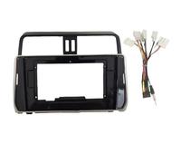 For TOYOTA For PRADO 2018 10.1 Inch Car Radio Android Stereo Frame Player 2Din Head Unit Fascia Panel Dash Board Cover PYPFQUMQGR(Frame with cable)