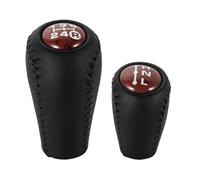 for Toyota for Prado for LC120 for Land for Cruiser 2003-2009 Gear Shift Knob 5 Speed Manual Transmission Transfer Head Change Lever Knob(Brown Set)