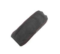 For Toyota For Prius 2010-2015 Suede Leather Car Interior Central Control Armrest Box Cover Sticker Trim Cushion(Type A red line)